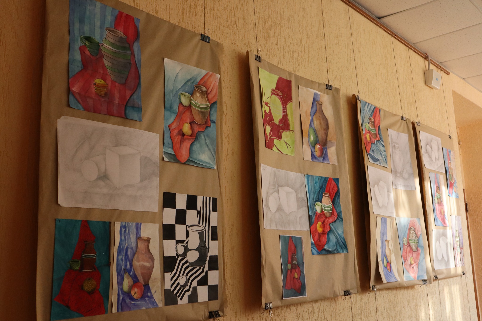 Виставка робіт здобувачів освіти курсів доуніверситетської підготовки з Рисунку