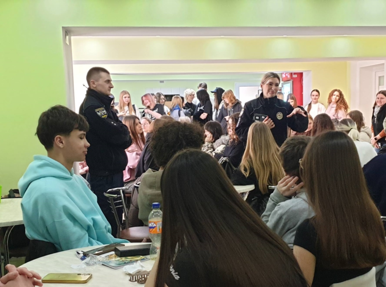 Зустріч студентів Коледжу з інспекторами Патрульної поліції м. Києва