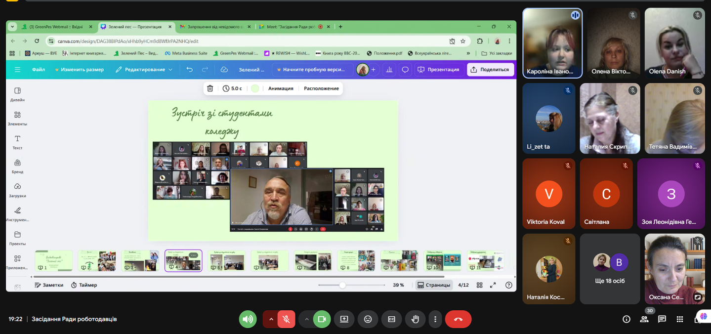 Засідання Ради роботодавців Засідання Ради роботодавців